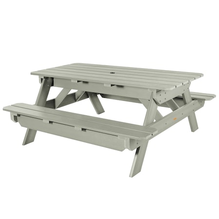 Highwood Usa Rectangle Hometown Picnic Table, Eucalyptus, 6 ft L, 30 in H Overall AD-TBL-HI02-EUC